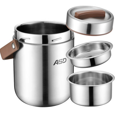 爱仕达（ASD） 保温桶 1.6L提锅饭盒饭桶 304不锈钢保温桶 大容量饭盒便当盒RWS16T3Q