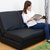 奥古拉 折叠沙发床 双人皮艺沙发 日式简约小户型 1.2米 1.5米(皮艺-红色 1.5米规格)第4张高清大图