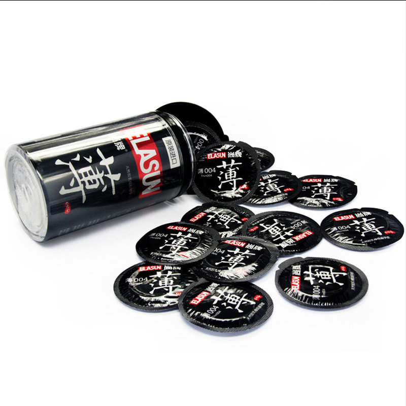 尚牌(elasun)薄004避孕套 安全套 24片/罐 避孕套 成人用品(一罐装)