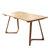 餐桌实木餐桌椅组合现代简约长方形饭桌北欧日式小户型餐厅家具橡胶木桌子(一桌四椅温莎椅1.2米原木色)第5张高清大图