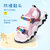 巴布豆house童鞋夏季凉鞋软底儿童时尚沙滩鞋(31 白)第5张高清大图
