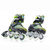 美洲狮（COUGAR）小孩溜冰鞋儿童全套装可调小孩轮滑鞋旱冰鞋男女(绿色套装+包 L（可调37-41）)第5张高清大图