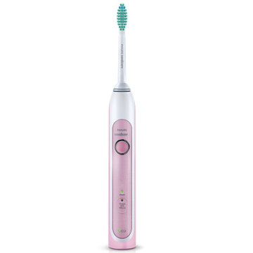 飞利浦（PHILIPS）电动牙刷HX6761/03亮白型成人充电式声波震动牙刷粉色(粉色)