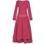 烟花烫SD2017秋新女装棉麻上衣+半身裙套装 新荷叶浮天水(红色 XXXL)第5张高清大图