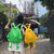 卡通书包女韩版原宿ulzzang 高中学生校园可爱 ins超火双肩包背包(绿色)第3张高清大图
