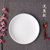 牛排盘子陶瓷圆形西餐盘子纯白菜盘家用碟子浅盘平盘菜碟西式餐具(6英寸平盘(直径约15cm))第5张高清大图