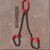 起重链条吊索具卸钢筋钢管吊具吊钩吊环捆绑吊链吊装工具锰钢索具(2吨2米1根(8MM粗))第4张高清大图