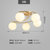 古娜现代简约北欧创意个性吊灯客厅卧室灯餐厅2021年新款网红灯具3615款(全铜本色+玻璃 5头)第4张高清大图