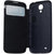 三星（Samsung）手机套手机壳保护套保护壳原装皮套S4/盖世4/I9500/I9508/I959/I9502智能天窗休眠（黑色）第4张高清大图