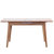 恒兴达 全白橡木餐桌椅组合 北欧小户型家具 可伸缩全实木餐桌 宽均为800mm 高均为750mm(1.0-1.3米-原木色 一桌四椅)第5张高清大图
