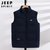 JEEP SPIRIT吉普冬季新款马甲男轻薄款羽绒服保暖运动外套(3XL 黑色)第3张高清大图