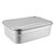 304不锈钢保鲜盒带盖密封饭盒冰箱冷藏长方形食品盒子盛菜盆餐盆(4号无盖【28.5x20x9.5cm】 默认版本)第9张高清大图