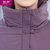 妈妈装冬装棉衣外套中年妇女冬季中式羽绒棉服中老年加绒加厚棉袄(紫色 XL)第5张高清大图