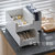 整理师专用-进口桌面收纳盒厨房分类整理收纳框架塑料置物架(L号/宽)第2张高清大图