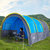 狼行者 户外一室两厅多人大隧道帐篷 家庭团队聚餐野营装备露营休闲帐篷 LXZ-1053(蓝色)第3张高清大图