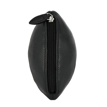MASCOMMA头层牛皮橄榄球型零钱包钥匙包5C209 5C210(黑色)