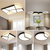 同位角led吸顶灯大气客厅灯组合现代简约2020新款创意个性全屋灯具套餐(卧室灯52x52x5cm白光)第4张高清大图