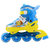 ENPEX乐士溜冰鞋MS170八轮全闪光轮滑鞋卡通旱冰鞋 PU轮可调尺码 送护具(黄色S)第4张高清大图