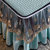 泰国乳胶凉席夏季冰丝空调软席三件套床裙两用可机洗可折叠1.8m床(180cmX220cm 天空蓝（乳胶席可拆卸）)第2张高清大图