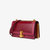 CLIIO KOUIR新款质感复古包包斜跨包洋气百搭复古锁扣单肩女包(酒红色)第2张高清大图