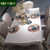 卡富丹 欧式实木餐桌 小户型法式餐桌椅组合长方形餐厅吃饭桌子G901(白色 1.6米餐桌)第2张高清大图