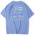 巴洛尼莫男士短袖2021夏季新款炫彩小熊反光情侣短袖男装体恤(天蓝色 M)第5张高清大图