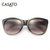 卡莎度(CASATO) 女款偏光太阳镜时尚个性大框潮 防紫外线太阳镜 墨镜120031(黑色不偏光)第5张高清大图