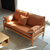 简树 北欧风格实木沙发 现代简约1+2+3小户型榉木日式客厅布艺沙发组合(单人位)第3张高清大图
