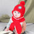 牛奶朋友冬季宝宝时尚护耳男女儿童毛线帽纯色绒布帽子围巾2件套(黄色（单帽+围巾） 均码（42-50cm）)第4张高清大图