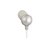 JVC Marshmallow HA-FX30-B入耳式 舒适泡沫海绵耳机（银色）（12mm强化钕磁铁驱动单元 1.2m彩色软线及兼容iPhone镀金插头）第3张高清大图
