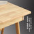 物槿 实木书桌电脑桌LXPT-01(胡桃色单桌 100cm)第5张高清大图