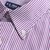 U.S.POLO.ASSN男士长袖时尚满版绣花纽扣翻领条纹衬衫 C313050(紫罗兰 XXL)第4张高清大图