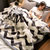 拉舍尔毯子冬季加厚保暖双层珊瑚绒毛毯被子垫床单人宿舍盖毯(灰菱格)第2张高清大图
