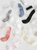 蕾丝花边袜女日系透明玻璃水晶仙女袜夏季冰丝短筒薄丝袜花朵袜子(白色4双 均码)第5张高清大图
