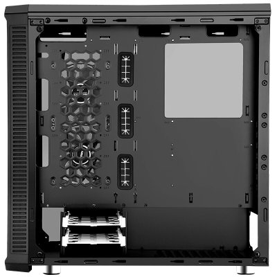 先马（SAMA）守望者豪华版 中塔电竞游戏机箱 配3把RGB风扇/三面钢化玻璃/支持ATX主板、高散热器、长显卡