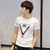 夏季衣服男士短袖T恤韩版修身体恤潮男款半袖简约(浅灰色 M)第3张高清大图