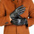 男士保暖手套 韩版修手保暖自行车手套户外骑行男皮质手套第4张高清大图