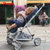 pouch奢华铝材婴儿手推车高景观避震折叠可坐躺宝宝bb车儿童车P80(灰色)第3张高清大图