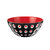 意大利guzzini 原装进口创意小吃碗家用水果碗甜品碗沙拉碗幻影波点碗 国美厨空间(黑色 中号)第3张高清大图