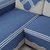木儿家居 全棉沙发垫四季可用沙发罩防尘沙发套舒适沙发巾素雅飘窗垫瑜伽垫 素雅(素雅-蓝色 腰枕套30*50)第4张高清大图