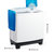美的MP100VS808 10公斤KG洗衣机半自动家用双桶大容量脱水机(10公斤)第7张高清大图