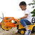 活石 儿童玩具工程车挖掘机可骑可坐滑行学步车(豪华款轧路机)第3张高清大图