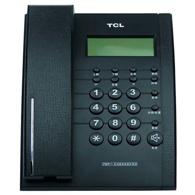 王牌（TCL）HCD868（79）TD来电显示电话机（黑色）（预置拨号、重拨功能、免提通话）