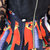 莉妮吉尔2016春秋装韩版印花民族风中长款两件套打底蕾丝长袖女装连衣裙潮(黑色 XXL)第3张高清大图