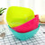 有乐B582果盘 方形食品级塑料沙拉碗 瓜子水果盘小零食糖果盘lq1023(绿色)第5张高清大图