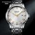 宾爵巴顿系列-剑桥公爵进口自动机械机芯男士腕表手表防水手表 PT6520(银壳银面银带)第2张高清大图