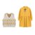 巴洛尼莫女童连衣裙马甲两件套秋季2021新款洋气童装韩版时尚女大童套装(160 黑)第5张高清大图