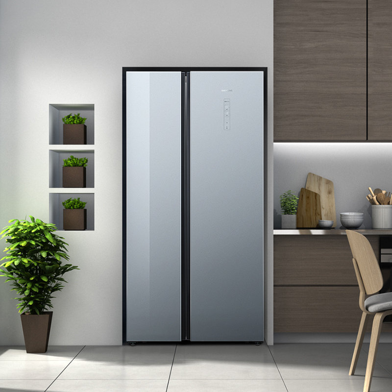 西门子 ka50se43ti 502升 家用冰箱双开门嵌入式超薄风冷无霜玻璃门对