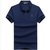 夏季新款男士短袖T恤宽松翻领男装大码9901-762(蓝色 XXL)第3张高清大图