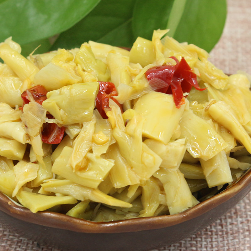 牯牛峰农家自制小竹笋26g6袋早餐开胃下饭小菜腌制榨菜咸菜泡菜